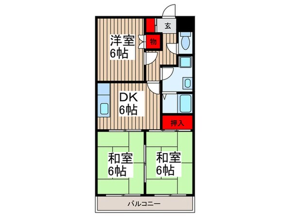 原第５マンションの物件間取画像